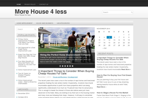 WordPress website example screenshot