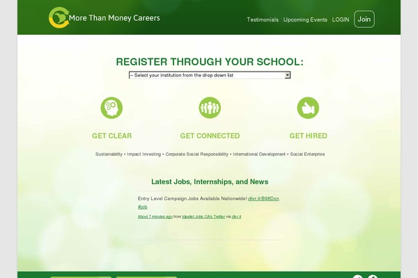 morethanmoneycareers.com site used Mtmc2013