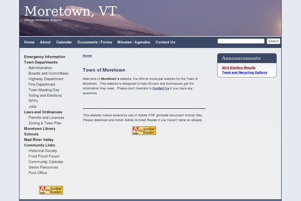 moretownvt.org site used Scg