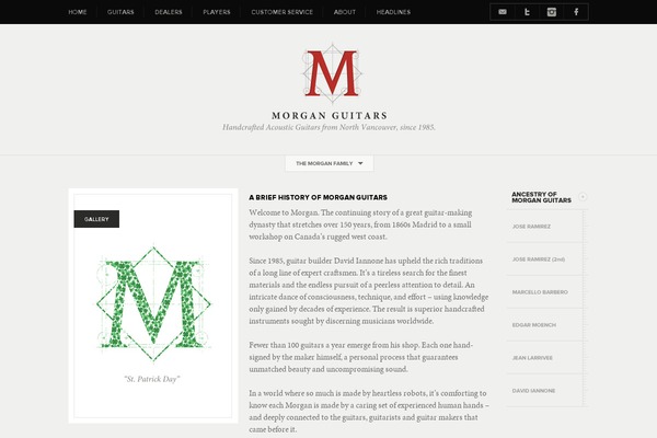 Morgan theme site design template sample