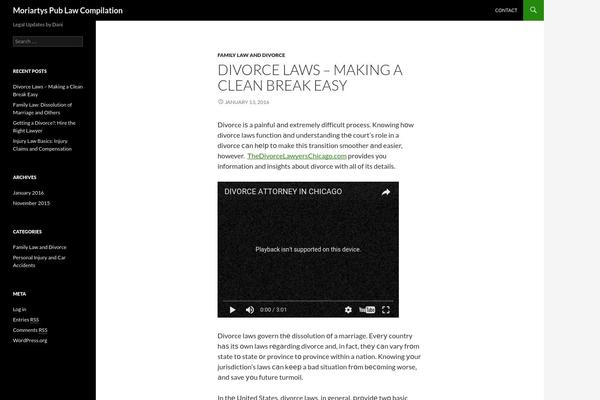 Twenty Fourteen theme site design template sample