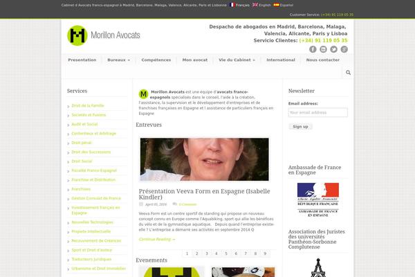 morillon-avocats.com site used Modernize v3.13