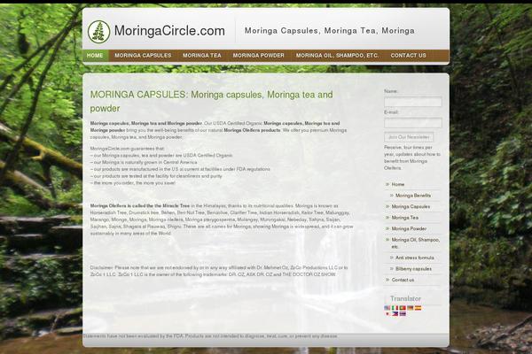 moringacircle.com site used NatureFox