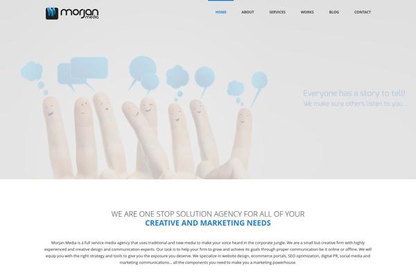 Jupiter theme site design template sample