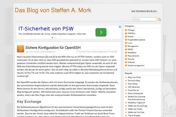 WordPress website example screenshot