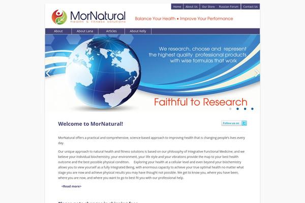 mornatural.com site used Twenty Twelve