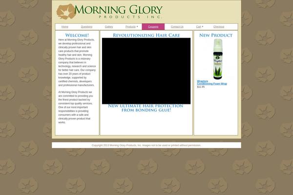 morninggloryproducts.net site used Glory-theme