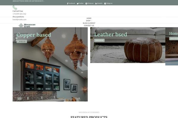 WoodMart theme site design template sample