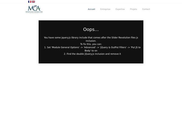 Mca theme site design template sample