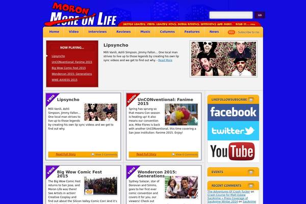 moronlife.com site used Newspress