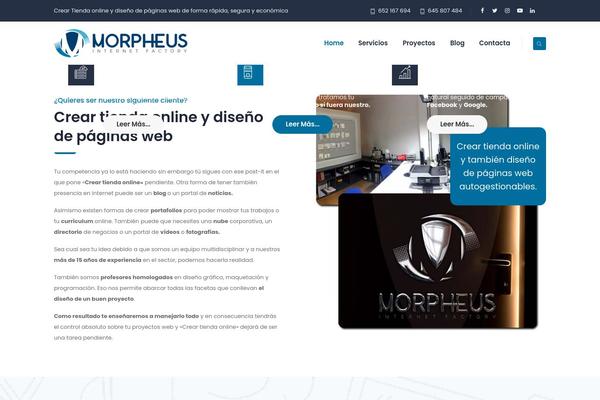 Morpheus theme site design template sample