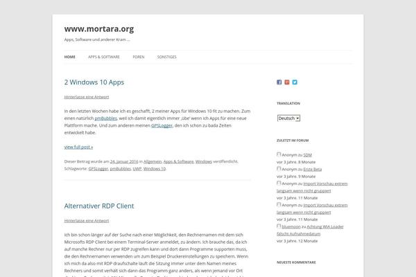 mortara.org site used Accessible OneTwo