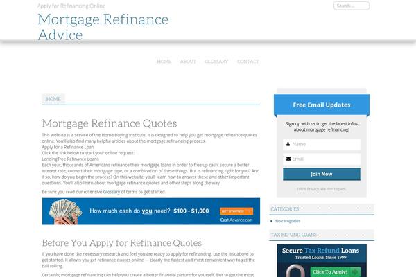 mortgage-refinance-advice.com site used White