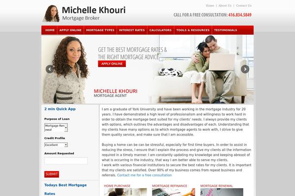 Michelle theme site design template sample