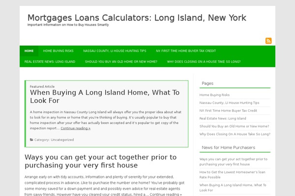 mortgages-loans-calculators.com site used BizFolio