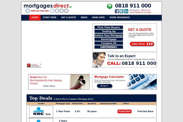 mortgagesdirect.ie site used Mortgages-direct
