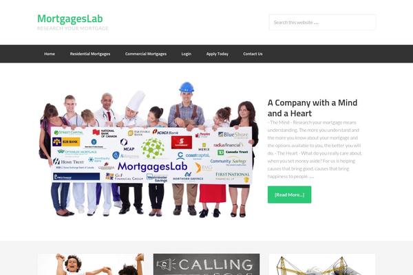 WordPress website example screenshot