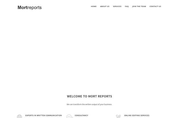 mortreports.com site used Manual-theme