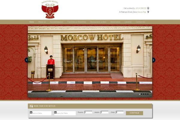 moscowhoteldubai.com site used Moscowtheme