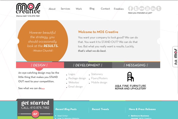 Mos theme site design template sample