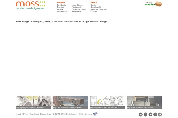 moss-design.com site used Moss