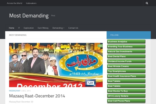 Hueman theme site design template sample