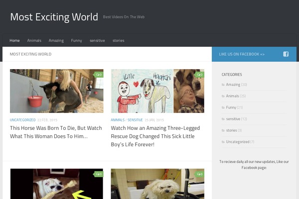Hueman theme site design template sample