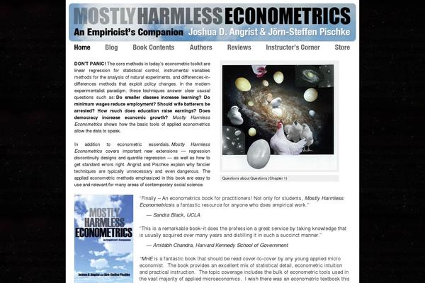 mostlyharmlesseconometrics.com site used Thematic-mostly-harmless
