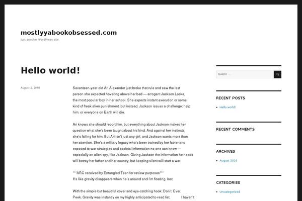 WordPress website example screenshot