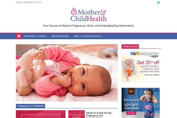 motherandchildhealth.com site used Colormag-pro