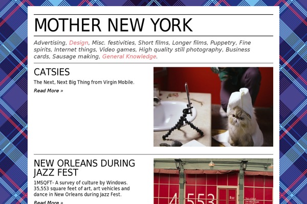 mothernewyork.com site used Mother