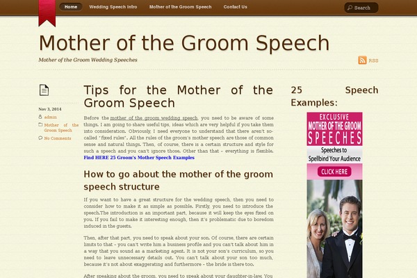 motherofthegroom-speech.com site used Notes
