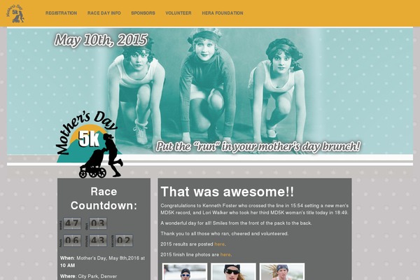 mothersday5k.com site used Md5k