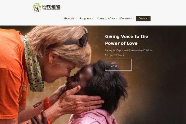 motherswithoutborders.org site used Salient-child-theme