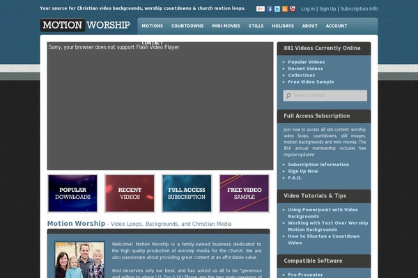 motionworship.com site used Mwtheme