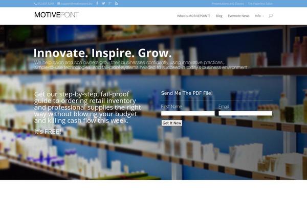 Divi theme site design template sample