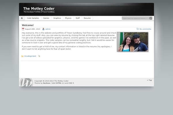 motleycoder.com site used Graphics-designer