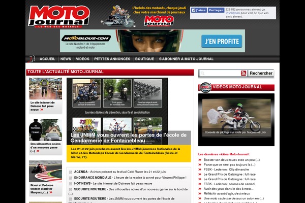moto-journal.fr site used Ms-theme
