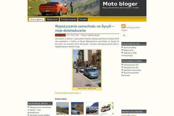 motobloger.pl site used Prosumer