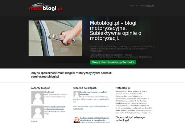 motoblogi.pl site used Blogs Mu