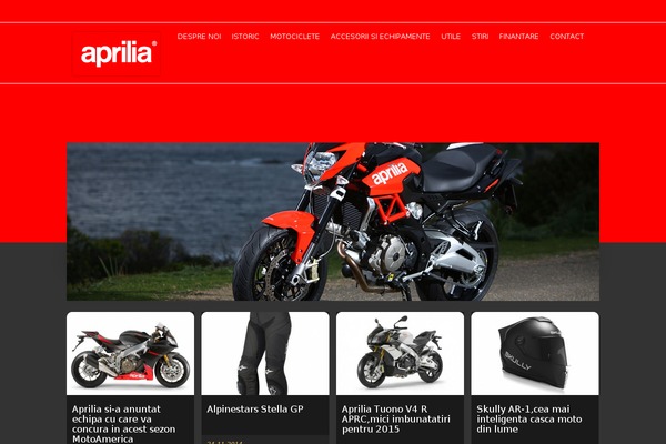 motocicleteaprilia.ro site used Aprilia