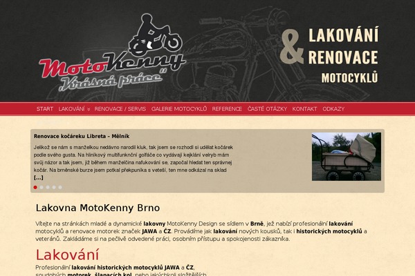motokenny.cz site used Moto-kenny