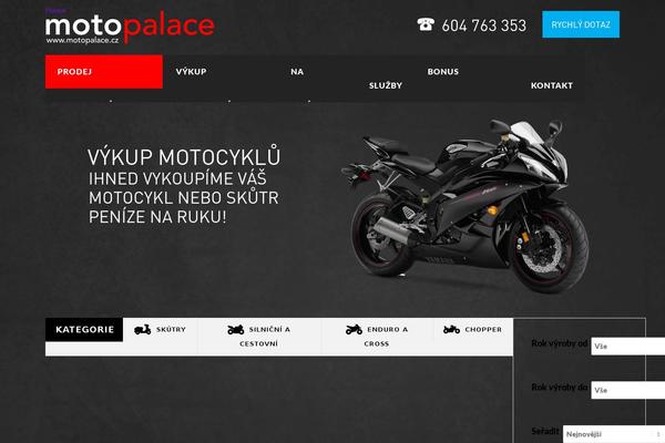 motopalace.cz site used Fresh-promotion