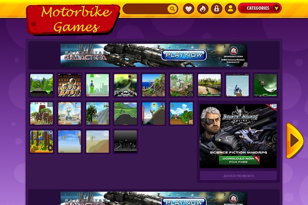 motor-bikegames.com site used Core-news