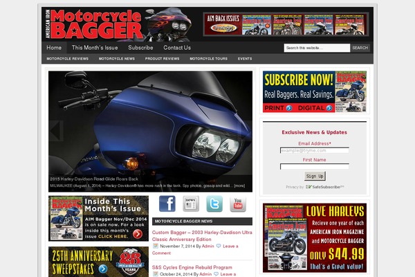 motorcyclebagger.com site used Church