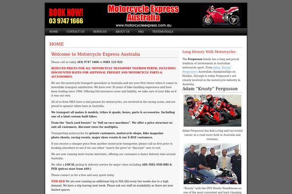motorcycleexpress.com.au site used Corporate_10