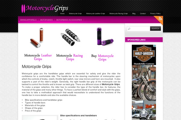 motorcyclegrips.net site used Colorbold