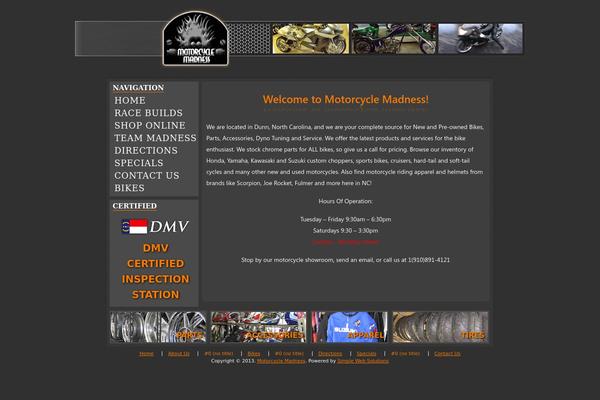 Motorcycle theme site design template sample