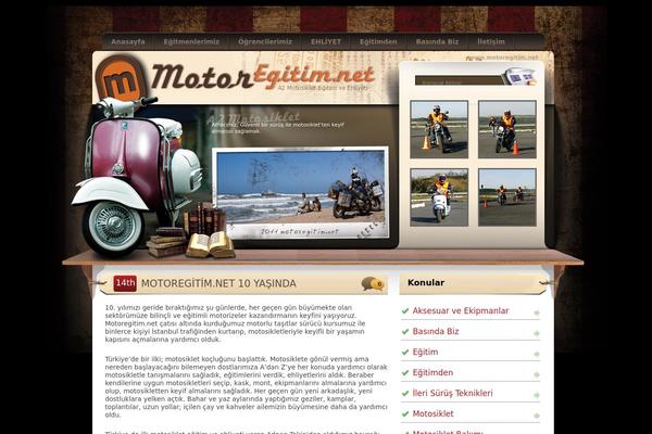 motoregitim.net site used Wordpress-brown