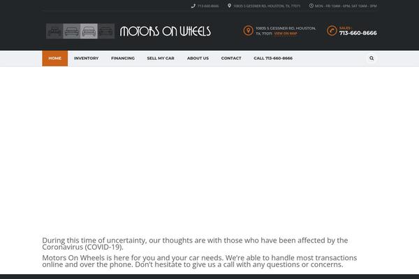 Motors theme site design template sample